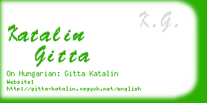katalin gitta business card
